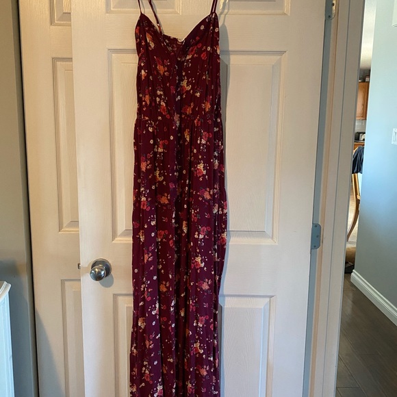 Red floral maxi dress - Picture 1 of 2